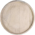 Santa Barbara Design Studio Mango Wood Lazy Susan for Table Top Turntable Charcuterie Board Serving Tray, 15.75" D x 2" H, Bl