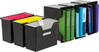 IRIS USA Medium Portable Desktop File Box with Open Lid, 6 Pack, Side Handles, Tabs & Inserts, Hanging File Folders, Letter-S