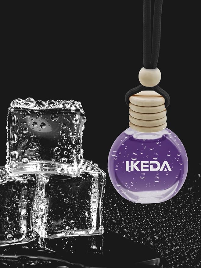 Ikeda Car Air Freshener: Hanging Car Smell Air Freshener | 10ml Hanging Car Perfume | Long Lasting Fragrance | Strong Scents 