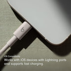 Beats USB-C to Lightning Woven Cable Fast Charging Durable/Tangle-Free Compatible Charger for Apple Devices w Lightning Ports