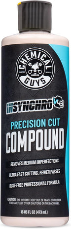 Chemical Guys InSynchro V43 Compound - 16 oz Heavy Cut Polish for Cars, Trucks, SUVs, Motorcycles, and RVs - Removes Heavy Scratches, Oxidation, and Swirl Marks - Restores Paint Gloss and Clarity