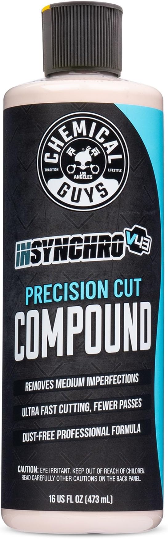 Chemical Guys InSynchro V43 Compound - 16 oz Heavy Cut Polish for Cars, Trucks, SUVs, Motorcycles, and RVs - Removes Heavy Scratches, Oxidation, and Swirl Marks - Restores Paint Gloss and Clarity