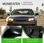 munirater 2Pcs Front Driver Side and Passenger Side Rearview Mirror Cover Cap Replacement for 2008-2012 Accord