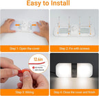 CT CAPETRONIX RV Lights Interior 1700LM, 3 Color TEM Camper Lights, Dimmable 12v Volt Led Fixture, Ceiling Dome Light w Switch for RV/Camper/Car/Trailer/Boat (Warm Cool Natural White) 4Pack