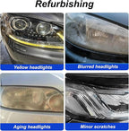 Headlight Restoration Kit, Headlight Cleaner, Head Light Restoring Kit,Automotive Headlamp Restoration Fluid (1 Set)
