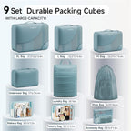 11 Set / 9 Set Packing Cubes for Travel,Gifts for Women Mom Kids,TSA Approved Bags for Makeup, Cosmetic, Toiletry, Organizers