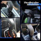 Car Gear Shift Cover Leather for Ford EcoSport Escape/Fiesta/Fusion/Focus/C-Max Energi Wagon/Transit Gear Shift Knob Cover Pr