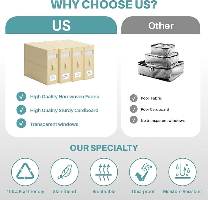 PARANTA Bed Sheet Organizers and Storage 8 Pack,Foldable Linen Closet Organizer,Twin Full Bed Sheet Organizers with Label Han