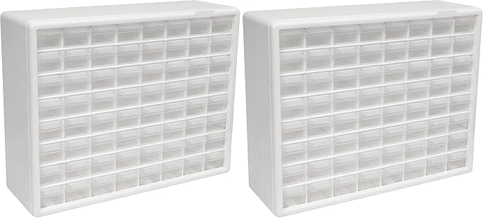 Akro-Mils 64-Drawer Plastic Drawer Storage Cabinet for Garage Organization, Bead Organizer, Building Bricks Storage, Teacher 