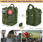 Survival Kit, 250Pcs Survival Gear First Aid Kit with Molle System Compatible Bag and Emergency Tent, Emergency Kit for Earth