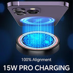 Coolpow for MagSafe Car Mount Charger【Ultra Magnet】Magnetic Phone Holders for Your Car Charger【Windshield+Vent+Dash】Magnetic Wireless Car Phone Holder Mount Charger Car Accessories for iPhone 17 16 15