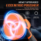 Protmex Cordless Car Buffer Polisher w/ 2x2000mAh 21V Batteries, 6 Inch Car Buffer Waxer Kit, Car Polishing Machine w/Extra 18 PCS Attachments & 6 Variable Speed