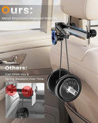 for Magsafe Car Headrest Tablet Holder, for iPad Holder Car Mount, 6 lb Strong Magnetic Force Adjustable Aluminum Tab Mount for All Phone iPhone iPad Stand Travel Accessories