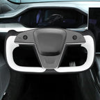 MEWANT Hand Stitched Tesla Model S Yoke Steering Wheel Cover Wrap for Tesla Model S 2021-2023 / Model X 2021-2023 Tesla Yoke Steering Wheel Accessories