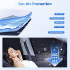 Sunshades for 2025 2026 Kia K4 Accessories Windshield Sun Shade Side Rear Window Shade Cover Sun Visor Shield Privacy Protection for Camping Keep Vehicle Cool Black 7PCS