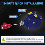 Auto Fixing Snow Chains for Pickup Trucks & SUVs, Heavy Duty Tire Chains with Self-Tensioning, Quick Install Emergency Tracti