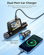 AZDOME 360° 4 Channel Dash Cam Front and Rear Inside, Built-in 128GB eMMC, 2K+1080P*3 Dashcam, Left Right, Voice Control, 5G 