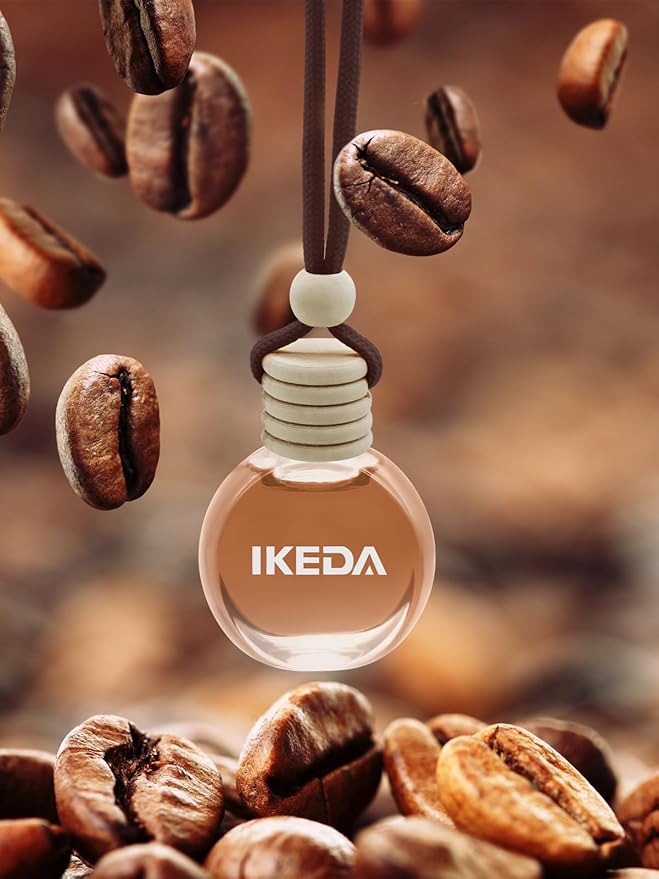 Ikeda Car Air Freshener: Hanging Car Smell Air Freshener | 10ml Hanging Car Perfume | Long Lasting Fragrance | Strong Scents 