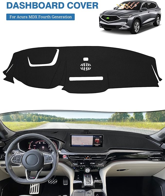 FIILINES Dash Cover for Acura MDX 2022-2024, Dashboard Mat Cover MDX Accessories Dash Cover Sunshade Nonslip Mesh Protector N