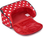 Yeiotsy Travel Cosmetic Bag for Women – Polka Dot Makeup Bag Organizer & Hanging Toiletry Bag