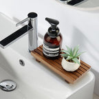 Acacia Wood Riser for Bathroom Sink Tray Kitchen Counter Decor Trays Pedestal Stand Sponge Soap Dish Holder Decorative Wooden