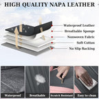 Coverado Car Seat Covers Front, Seat Covers for Cars, Waterproof 2-Pack Car Seat Cushions, Leather Carseat Seat Protectors, U