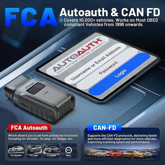 OBD2 Scanner Diagnostic Tool XTOOL Anyscan A30M V2.0, 2026 Wireless Bidirectional Scan Tool with Free Updates, 26 Resets, All