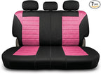 FH Group Automotive Car Seat Covers Rear Set Premium 3D Air Mesh Seat Covers, Airbag Compatible and Split Bench Cover Univers