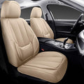 Coverado Car Seat Covers Full Set, Seat Covers for Cars, Beige Car Seat Covers Front Seats and Back Car Seat Protector Waterp