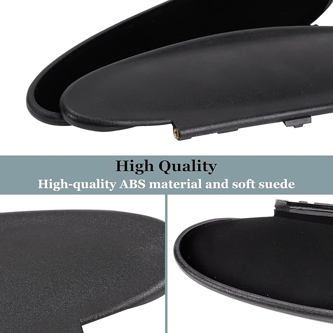 2Pcs Sun Visor Mirror Cover Replacement,Driver/Passenger Side Sunvisor Vanity Mirror Lid Caps Cover for Porsche 996/997-911 986/987 for Boxster for Cayman 1996-2010