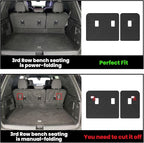 LASFIT Floor Mats & Cargo Liner with Backrest Mat for Chevy Traverse 2024-2026 (Only 7 Seats) & GMC Acadia 2024-2026 (Only 7 Seats) & Buick Enclave 2025-2026, All Weather TPE Custom Fit Floor Liners
