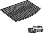 3W Cargo Liner Compatible for Jeep Grand Cherokee L 2021-2025 2026 All Weather Custom Fit TPE Cargo Tray Heavy Duty Trunk Mats, Black