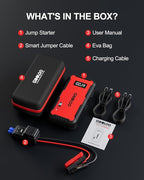 GOOLOO GT3000 Jump Starter, 65W Quick Charge, 3000A Battery Jumper Starter Portable, 12V SuperSafe Lithium Battery
