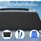 Windshield Cover for Ice and Snow Kit Winter Car Essentials 600d Oxford Snow Cover with Ice Scraper Brush Storage Bag Winter Car Accessories Frost Hail Protector for Sedan Truck SUV and Mpv