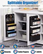 Over Door Organizer, 6 Shelf Camper Storage for RV Bathroom, Behind The Door Storage, Hanging Organizers for Toy Diaper Bedro