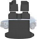 All-Weather TPE Floor Mats & Cargo Liner Set for 2022 2023 2024 2025 2026 Hyundai Tucson (Excludes Hybrid Models), Custom-Fit Hyundai Tucson Accessories Black