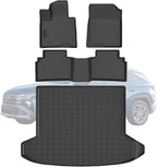 All-Weather TPE Floor Mats & Cargo Liner Set for 2022 2023 2024 2025 2026 Hyundai Tucson (Excludes Hybrid Models), Custom-Fit Hyundai Tucson Accessories Black