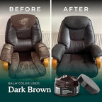 Clyde's™ Recoloring Balm | Non-Toxic Material Dye & Restorer for Furniture, Car Seats, & More | 23 Colors (Dark Brown, 50ML)