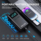 10-in-1 Portable Car Battery Jump Starter with Air Compressor, 6000A 160PSI Portable Car Jumper Starter (All Gas 12L