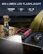 GOOLOO A3 Jump Starter with Air Compressor, 3000A Portable Car Battery Booster (9.0 Gas/6.5L Diesel) with 150PSI