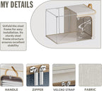 4 Pack Clothes Storage Bins with Metal Frame - 66L Stackable Storage Box with Lid，Foldable Storage Container Organizer for Cl