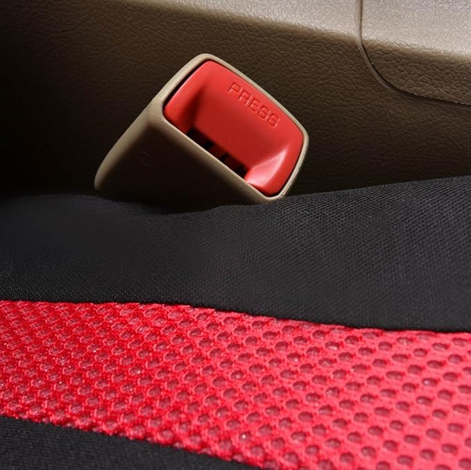 Flying Banner Car Seat Covers Front Seats and Rear Bench Mesh Fabric Rear Bench Split Polyester Cover Easy Installation SUV C
