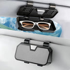 Sunglasses Holder for Car Visor Leather Eyeglasses Organizer Case for BMW X3 X5 X7 X1 3 4 2 5 Series Accessories