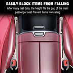 2PCS Car Seat Gap Filler Organizer, Car Seat Gap Organizer with Phone Holder, Car Accessories Car Side Seat Gap Filler for Prevent Falling (Brown)