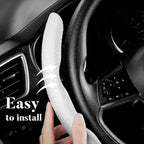Carbon Fiber Steering Wheel Cover 3pcs Anti-Slip Car