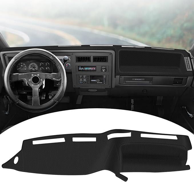FIILINES Dash Cover for Dodge Dakota 1987-1996, Dashboard Mat Accessories Dash Cover Sunshade Nonslip Mesh Protector No Glare