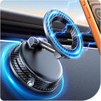 Upgraded Car Phone Holder for Magsafe [108+LBS Strongest Suction & 3000gf Magnetic] Vacuum Magnetic Phone Holders for Your Car 360° Adjustable Car Phone Mount for iPhone & Android Black