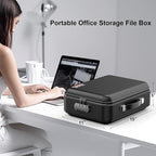 COLCASE Fireproof Document Box with Lock, Hard Fireproof Waterproof Box Creative Hard-Shell Design Fireproof Safe Box Documen