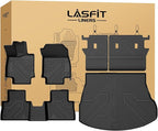 LASFIT Floor Mats for Lexus NX 350/ NX250/ NX 2022-2026 (Not Fit for NX350h/ NX450h+),All Weather Cargo Mats TPE Floor Liners&Backrest Mats for NX 350 Accessories, Trunk&Cargo Liners for NX 250