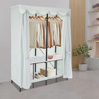 Foldable Portable Wardrobe Closet Rack, 50 * 20 * 68in Freestanding Clothing Storage Organizer for Bedroom,Apartments, Dormit